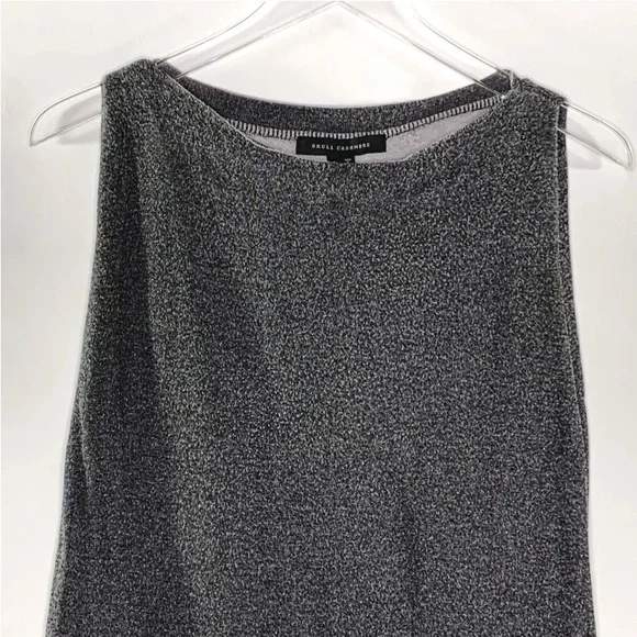 Skull Cashmere Graphic Thick Knit Heavyweight Muscle Tee Tank Top - Picture 5 of 9